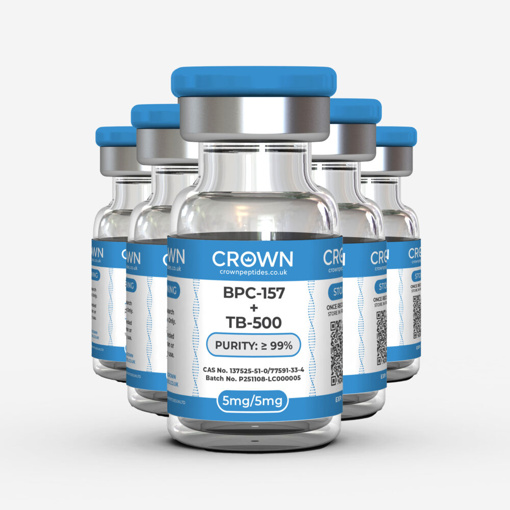 BPC-157 + TB-500 – 5mg/5mg – 5 Vial Bundle
