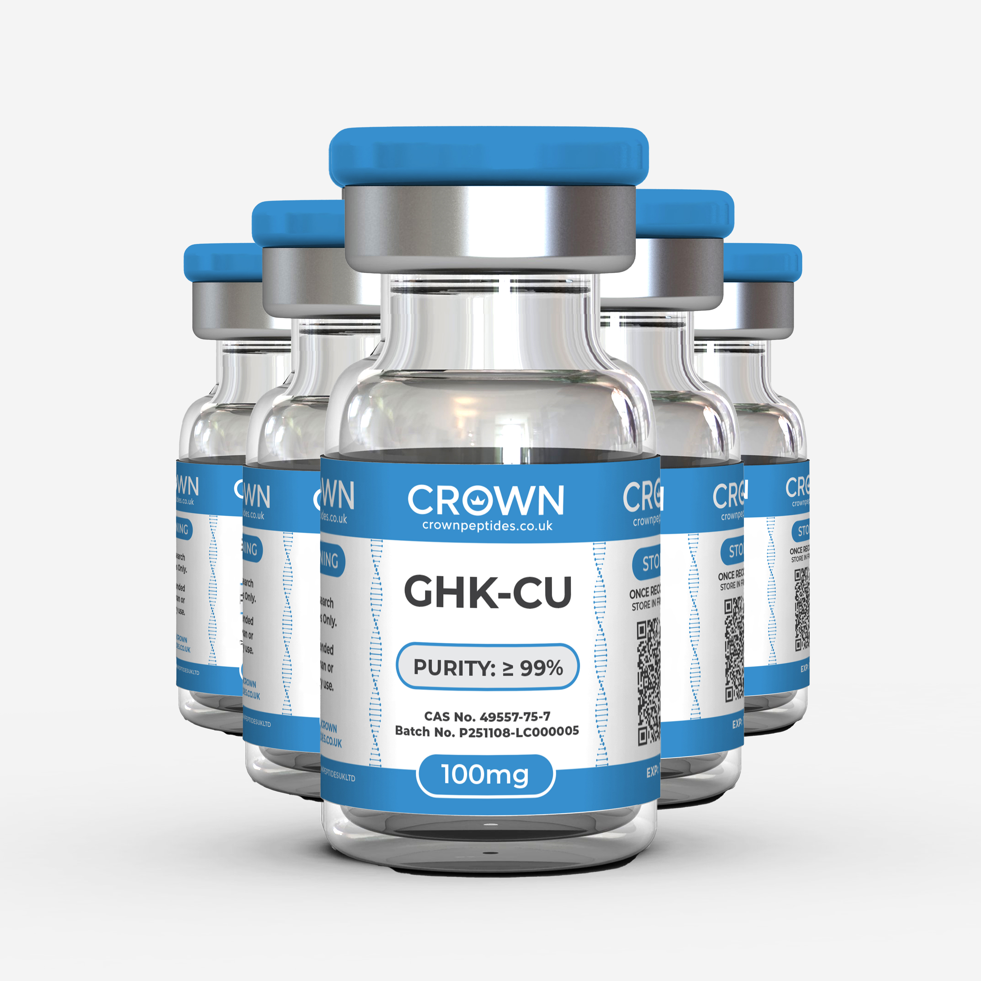 GHK-Cu – 100mg – 5 Vial Bundle