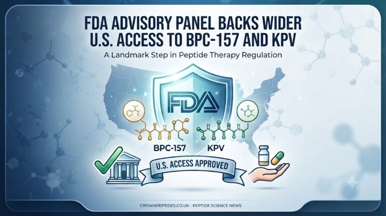 FDA Advisory Panel Backs Wider U.S. Access to BPC-157 and KPV