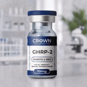 GHRP-2 10mg research peptide vial – Crown Peptides UK
