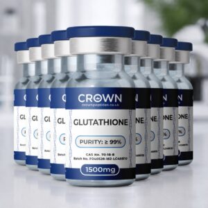 Glutathione 1500mg x 10 Vial Bundle research peptide packaging – Crown Peptides UK